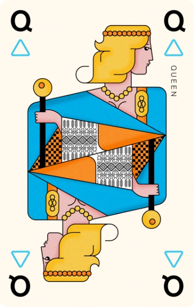 queen card